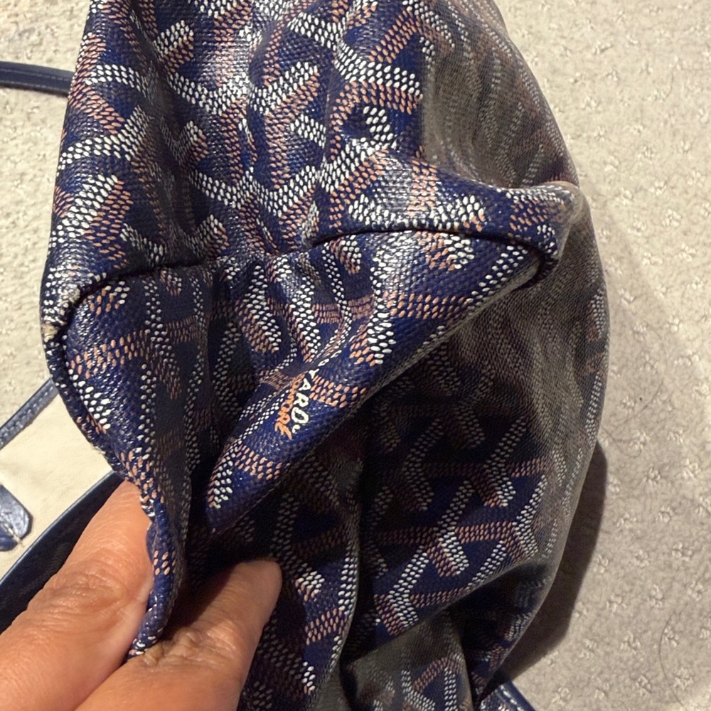 Goyard Saint Louis GM Blue and White Tote Bag - Picture 2 of 12